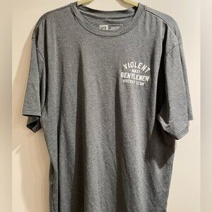 Violent Gentlemen grey performance fabric shirt size XL